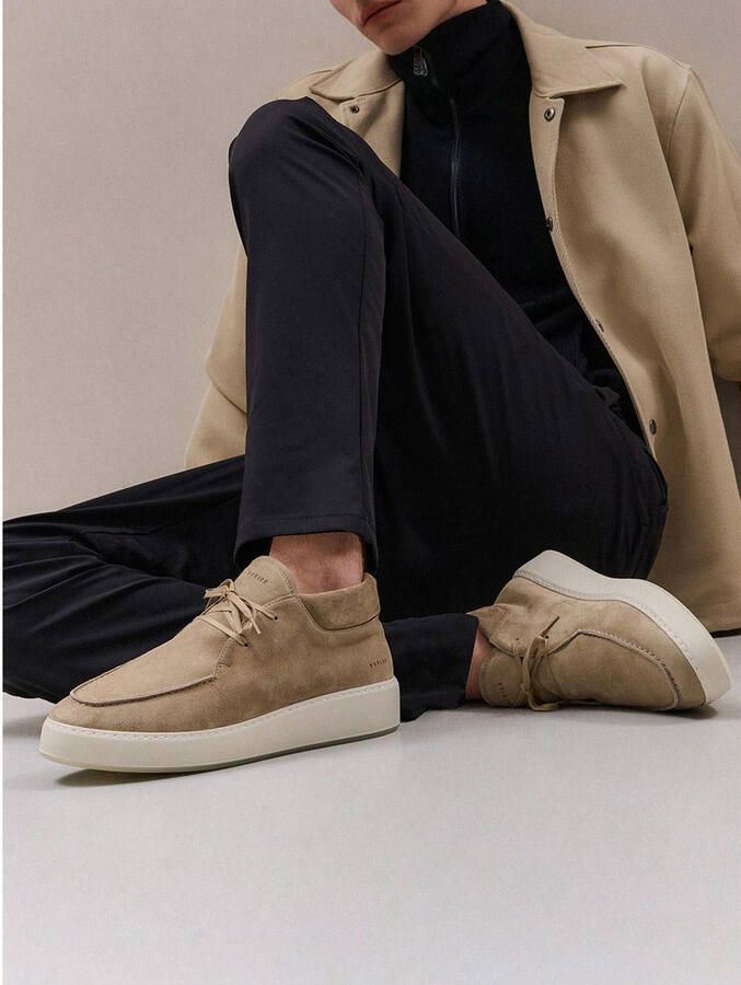 NUBIKK Veterschoenen Heren Jiro Gio Fur Maat: 43 Materiaal: Suède Kleur: Taupe - Foto 2