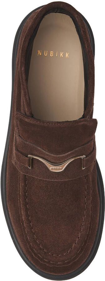 Nubikk leren enkelboots donkerbruin - Foto 3