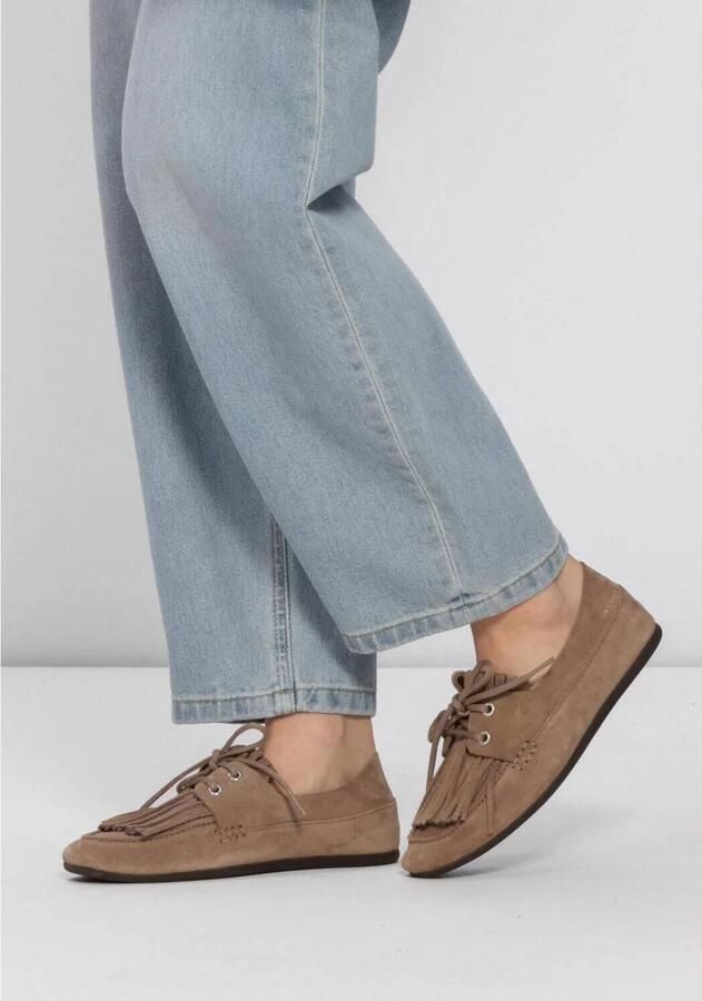 NUBIKK Loafers Dames Joan Macaw Maat: 37 Materiaal: Suède Kleur: Taupe - Foto 6