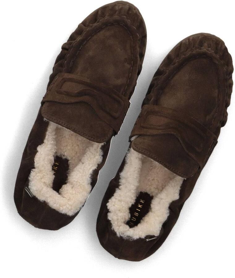 NUBIKK Loafers Dames Riley Mio Fur Suède Bruin - Foto 3