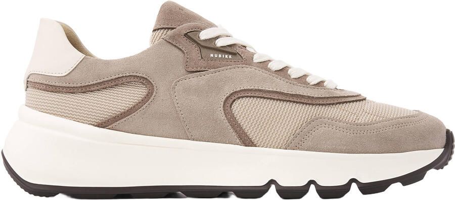 NUBIKK Lage Sneakers Heren Luca Noa Men Maat: 41 Materiaal: Suède Kleur: Taupe