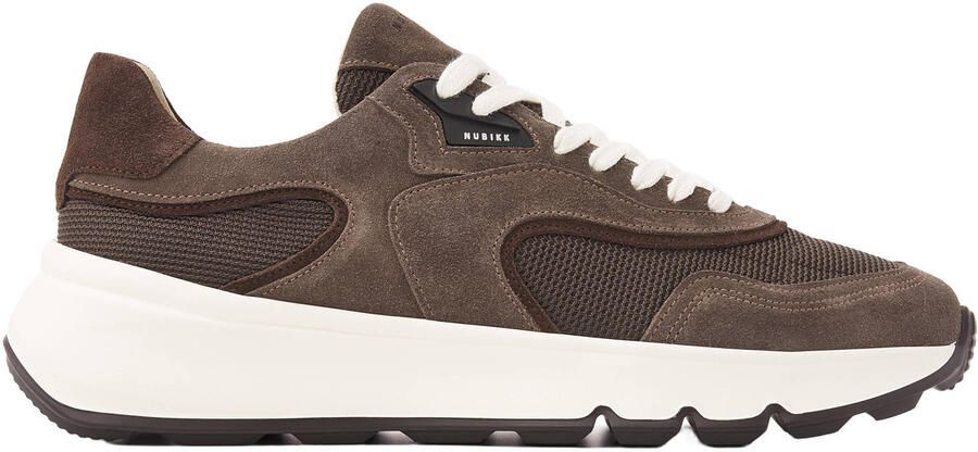 NUBIKK Lage Sneakers Heren Luca Noa Men Maat: 44 Materiaal: Suède Kleur: Taupe