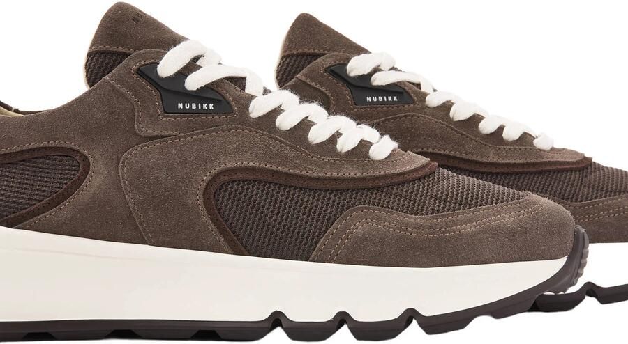 NUBIKK Lage Sneakers Heren Luca Noa Men Maat: 44 Materiaal: Suède Kleur: Taupe - Foto 3