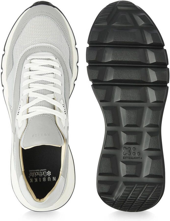 NUBIKK Lage Sneakers Heren Luca Noa Men Maat: 44 Materiaal: Leer Kleur: Grijs - Foto 2