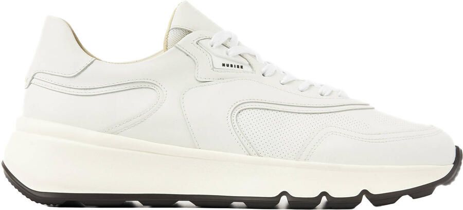 NUBIKK Lage Sneakers Heren Luca Noa Men Maat: 43 Materiaal: Leer Kleur: Wit