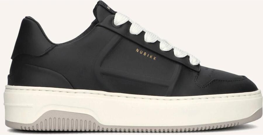 NUBIKK Lage Sneakers Dames Basket Cole Leer Zwart