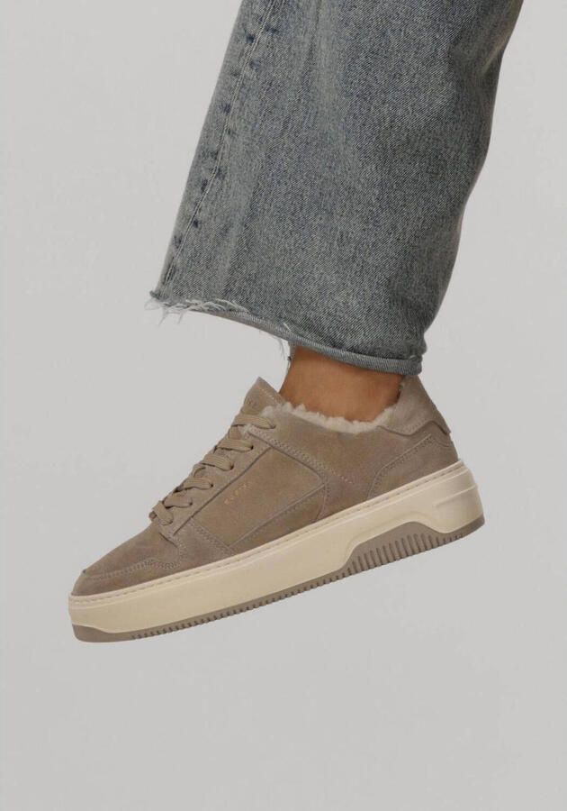 NUBIKK Lage Sneakers Dames Basket Teddy Maat: 37 Materiaal: Suède Kleur: Grijs