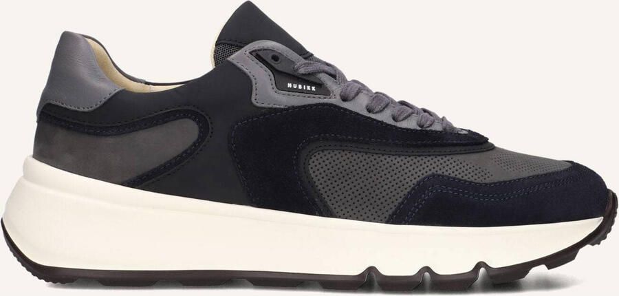 NUBIKK Lage Sneakers Heren Luca Noa Men Leer Blauw