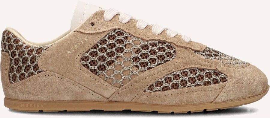 NUBIKK Lage Sneakers Dames Riley Morgan Maat: 37 Materiaal: Mesh Kleur: Beige