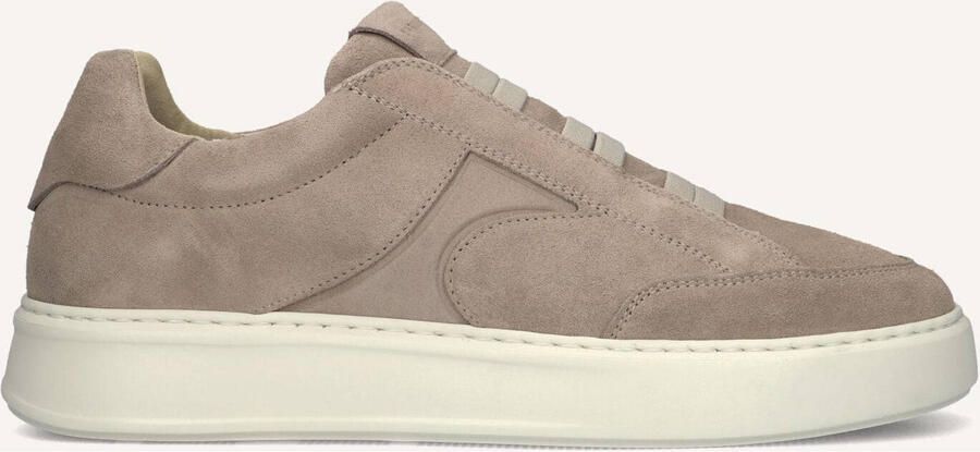 NUBIKK Lage Sneakers Heren Vick Ease Suède Taupe