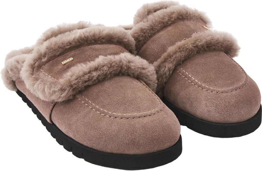 Nubikk Teddy Furry II suède clogs taupe - Foto 2