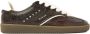 Nubikk Ray Owen Studs leren sneakers donkerbruin - Thumbnail 1