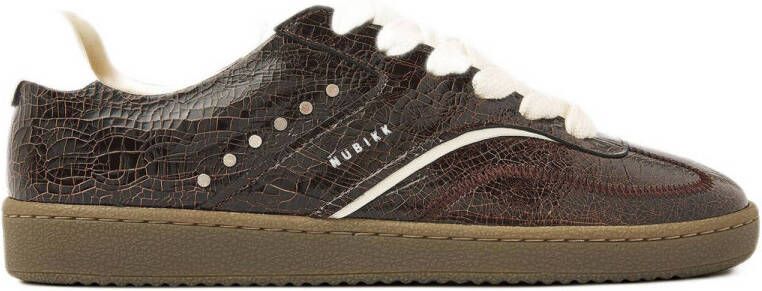 NUBIKK Lage Sneakers Dames Ray Owen Studs Maat: 40 Materiaal: Leer Kleur: Bruin