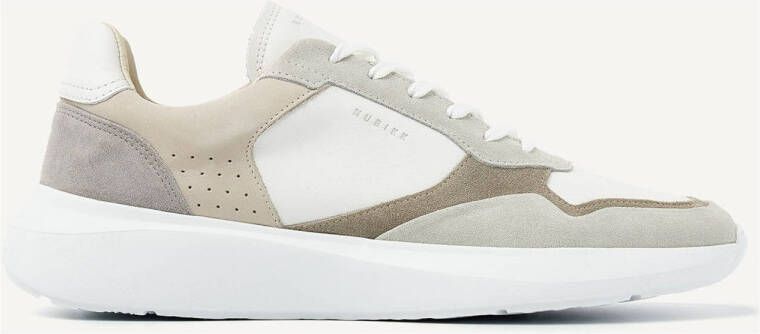 NUBIKK Lage Sneakers Heren Rock Road Wave Maat: 45 Materiaal: Suède Kleur: Wit