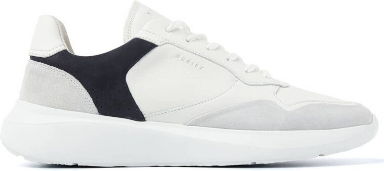 NUBIKK Lage Sneakers Heren Rock Road Wave Maat: 45 Materiaal: Leer Kleur: Wit