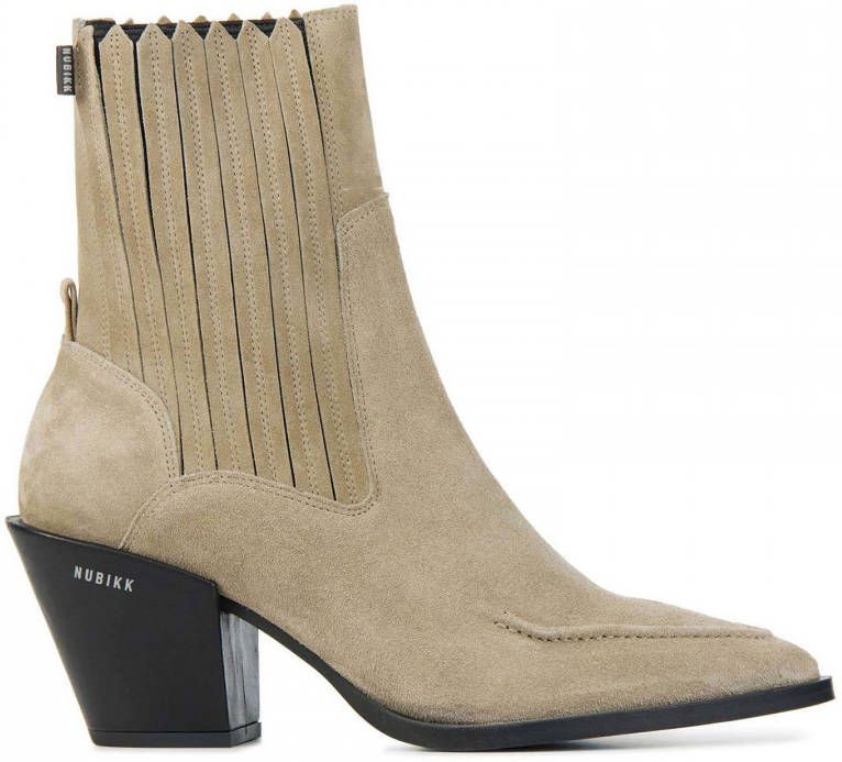 Nubikk Dames Leren EnkellaarsjesEnkellaarsjes - Schoenen.nl