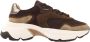 Nubikk Ross Noa chunky suède sneakers bruin beige - Thumbnail 1