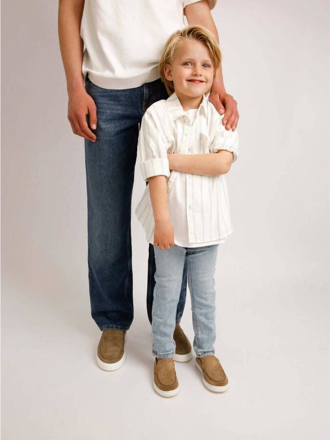 Nubikk suède loafers taupe Bruin Jongens Suede Effen 28 - Foto 2