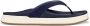 Olukai Nu'aPi'o Dames leren slippers Trench-Blue Trench-Blue - Thumbnail 4