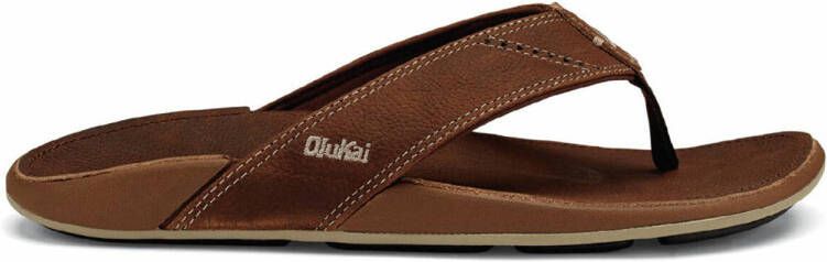 Olukai Nui Teenslippers Zomer slippers Heren Bruin