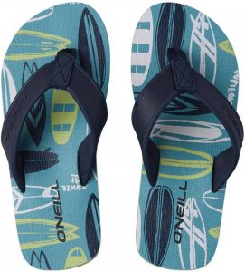 O'Neill Slippers Boys Arch Print Blue With Yellow 33 Blue With Yellow 100% Ethyleen-Vinylacetaat