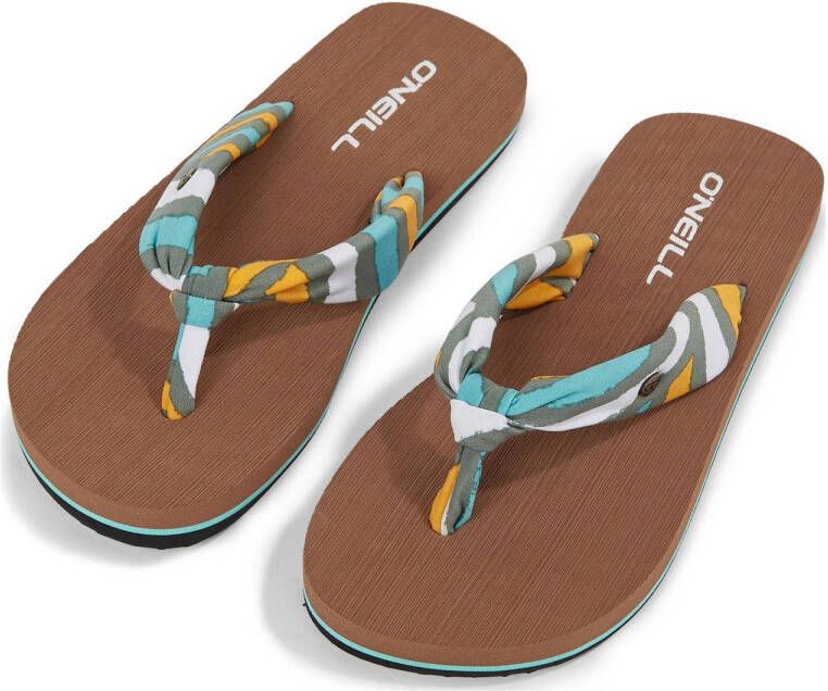 O'Neill Ditsy Sun Sandals teenslippers met blauw geel Meisjes Textiel 32