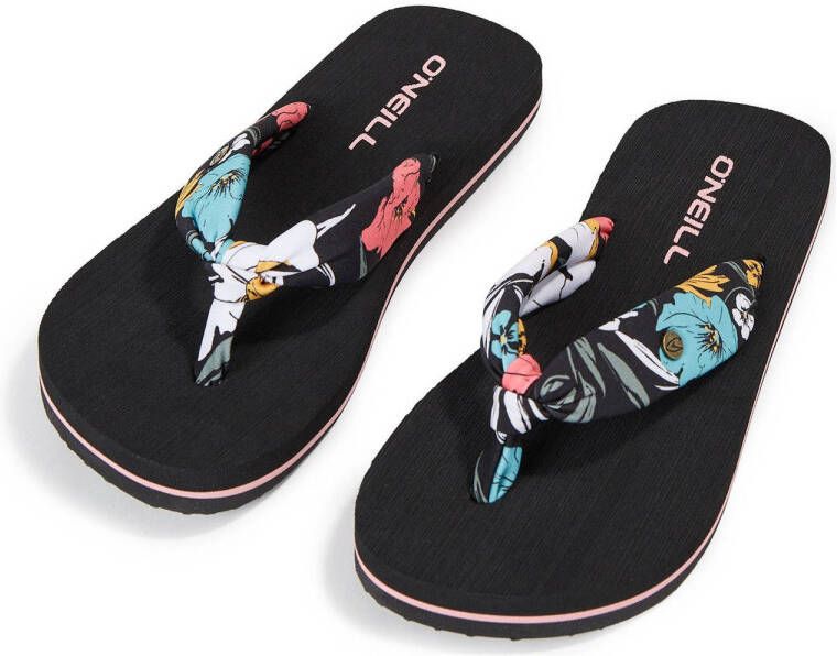 O'Neill Ditsy Sun Sandals teenslippers met bloemenprint zwart blauw Meisjes Textiel 31