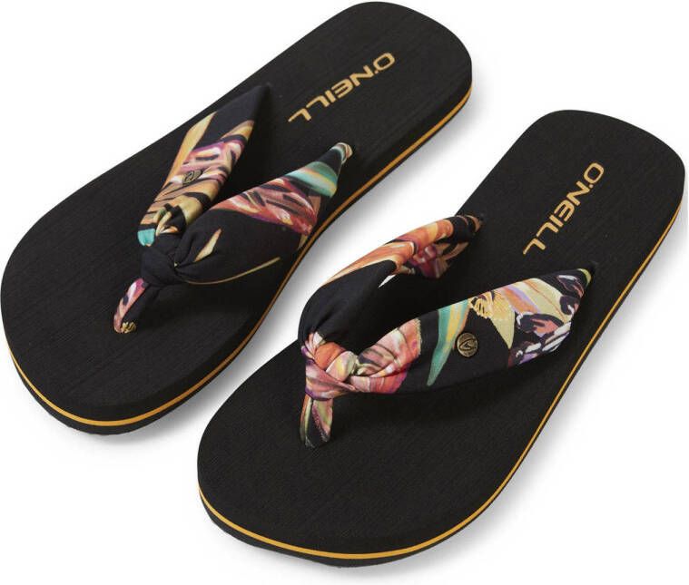 O'Neill Ditsy Sun Sandals teenslippers met bloemenprint zwart roze Meisjes Textiel 36