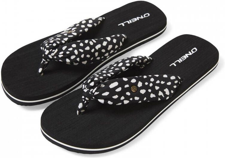 O'Neill Ditsy Sun teenslippers zwart wit