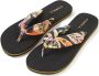 O'Neill Ditsy teenslippers met bloemenprint zwart oranje - Thumbnail 1