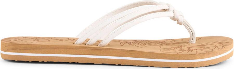 O'Neill teenslipper model Ditsy Sandals Bruin Wit Dames