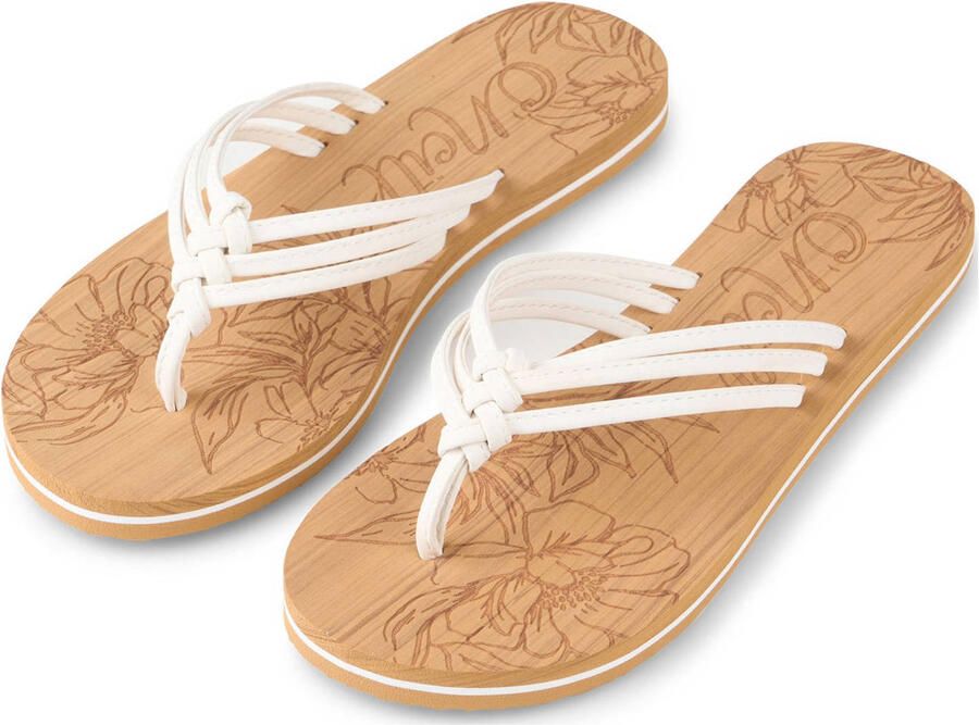 O'Neill teenslipper model Ditsy Sandals Bruin Wit Dames - Foto 3
