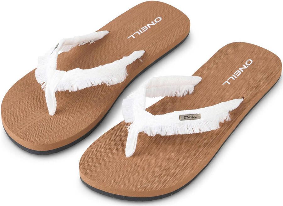 O'Neill teenslipper model Ditsy Jacquard Dames Bruin Wit - Foto 3