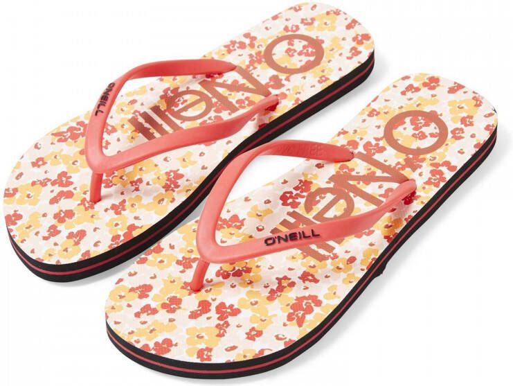 O'Neill Profile Graphic Sandals teenslippers met bloemenprint roze