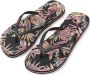 O'Neill Profile Graphic Sandals teenslippers met bloemenprint zwart - Thumbnail 1