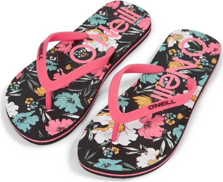 O'Neill Profile Graphic Sandals teenslippers zwart roze Meisjes Rubber 28.5