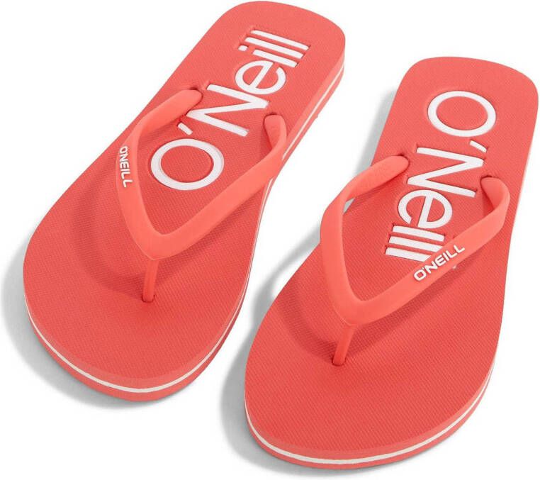 O'Neill Profile Logo teenslippers koraalrood