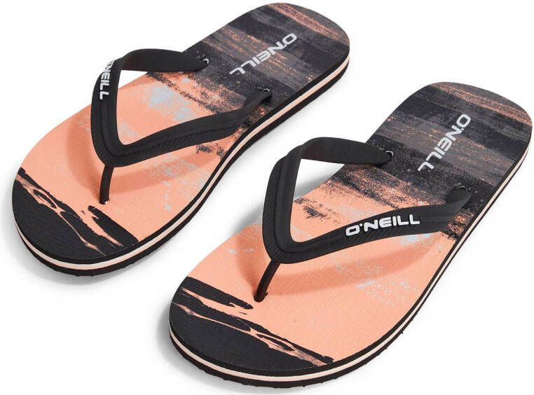 O'Neill teenslippers koraal zwart