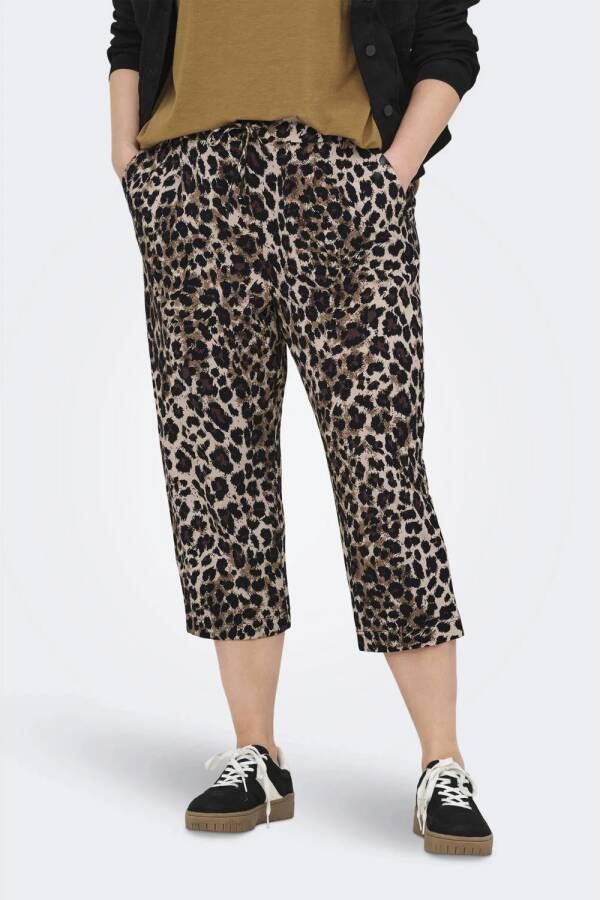 ONLY CARMAKOMA regular waist broek bruin - Foto 2