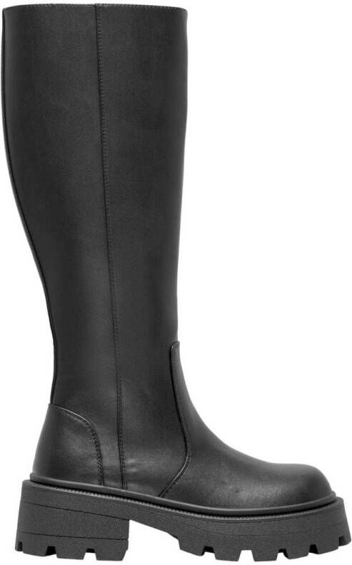 ONLY ONLBANYU-9 PU HIGH CHUNKY BOOT chunky hoge laarzen zwart