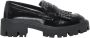 ONLY chunky lak loafers met studs zwart - Thumbnail 1