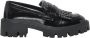 ONLY chunky lak loafers met studs zwart - Thumbnail 1