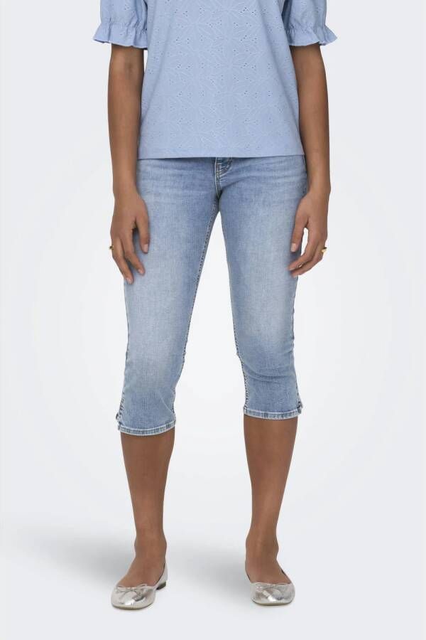 ONLY denim skinny regular waist broek light blue denim