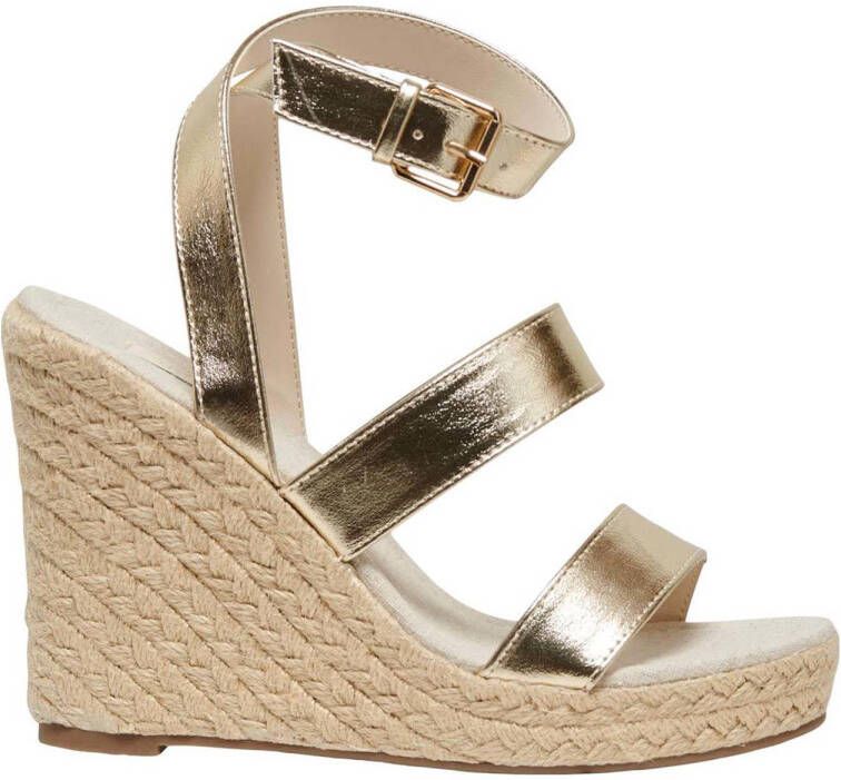 ONLY ONLAMELIA-16 espadrilles goud