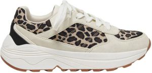 ONLY ONLSYLVIE chunky sneakers met panterprint wit
