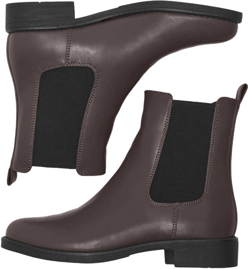 Only Leren Dameslaars Bibi Stijl Brown Dames - Foto 2