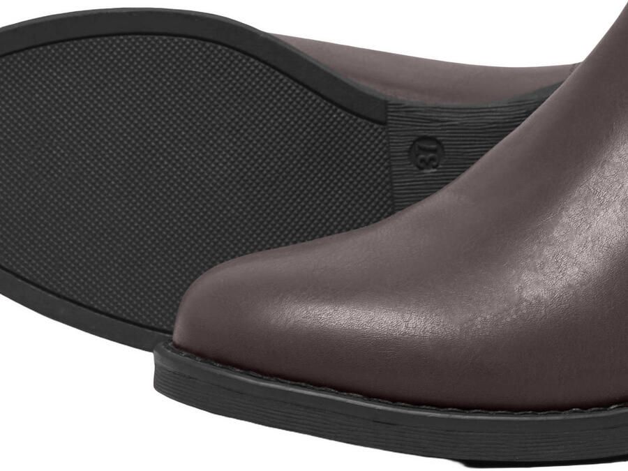 Only Leren Dameslaars Bibi Stijl Brown Dames - Foto 3