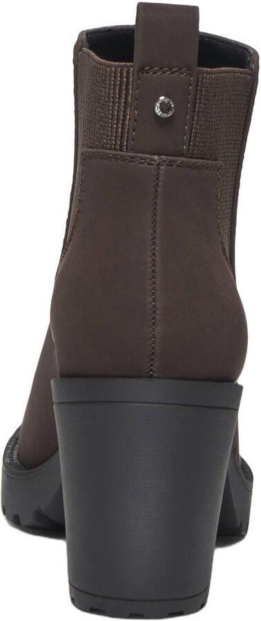 ONLY Onlbarbara Heeled Bootie Noos chelsea boots met blokhak kaki - Foto 3