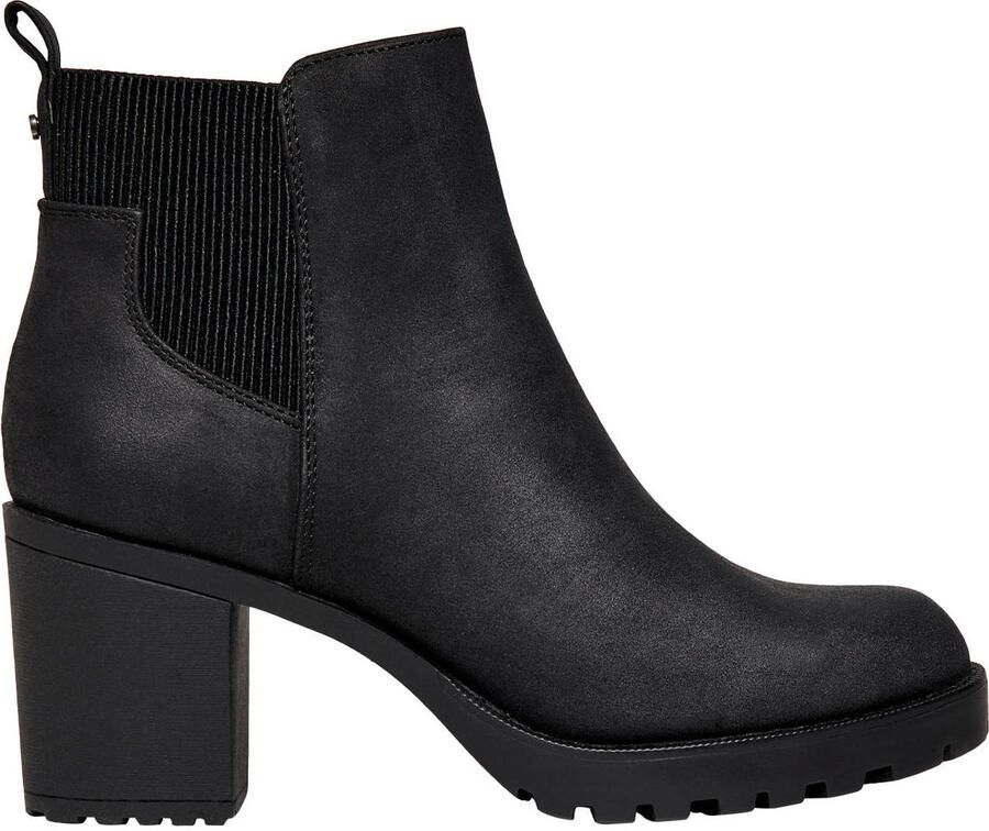 ONLY Onlbarbara Heeled Bootie Noos chelsea boots met blokhak zwart