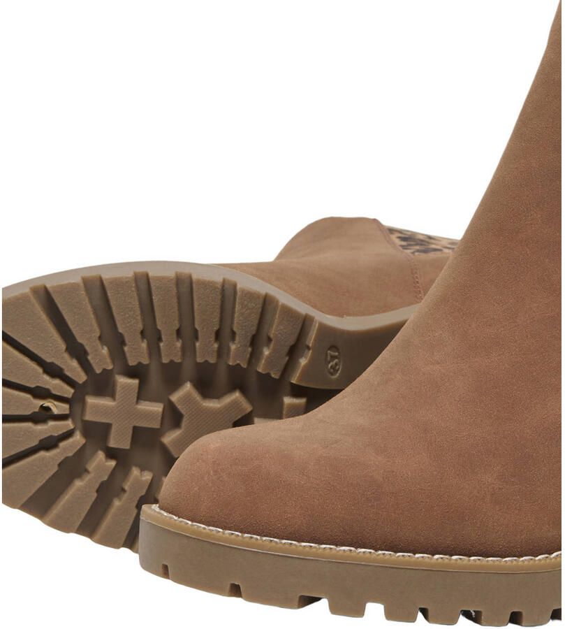 ONLY Onlbarbara Noos chelsea boots met blokhak cognac panter - Foto 2